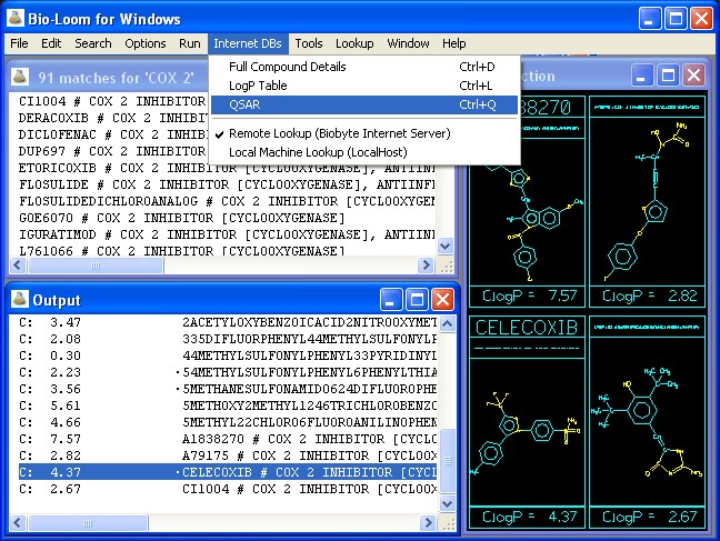 QSAR lookup from Bio-Loom